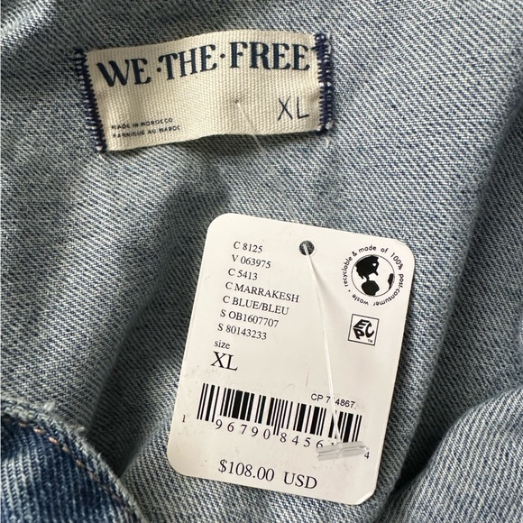 FREE PEOPLE Marci Cuffed Shortalls Coverall Romper in Marrakesh Size XL NWT - Picture 7 of 8